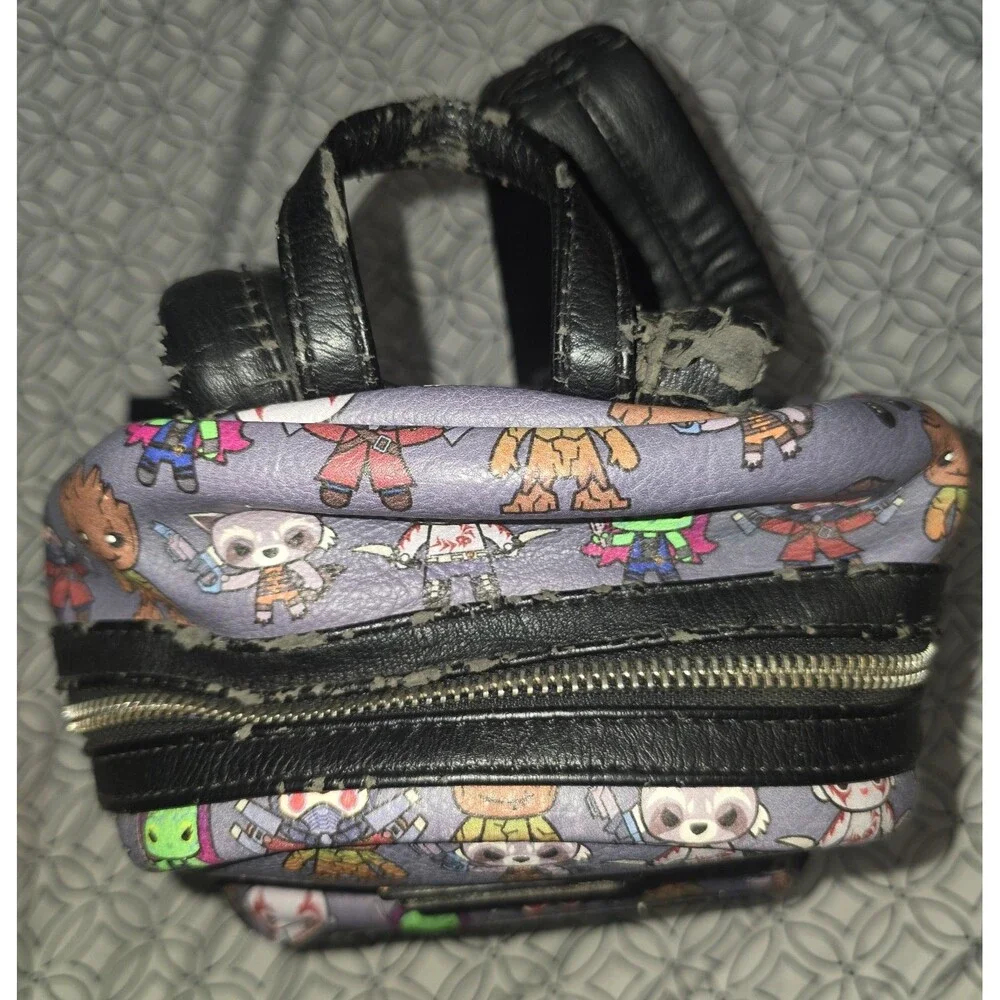 Loungefly marvel chibi character print mini backpack bookbag purse bag tote!
